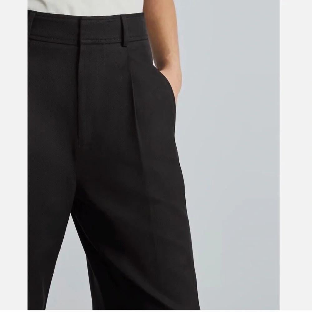Everlane Way High Drape Pants in Black 8S - Picture 3 of 11